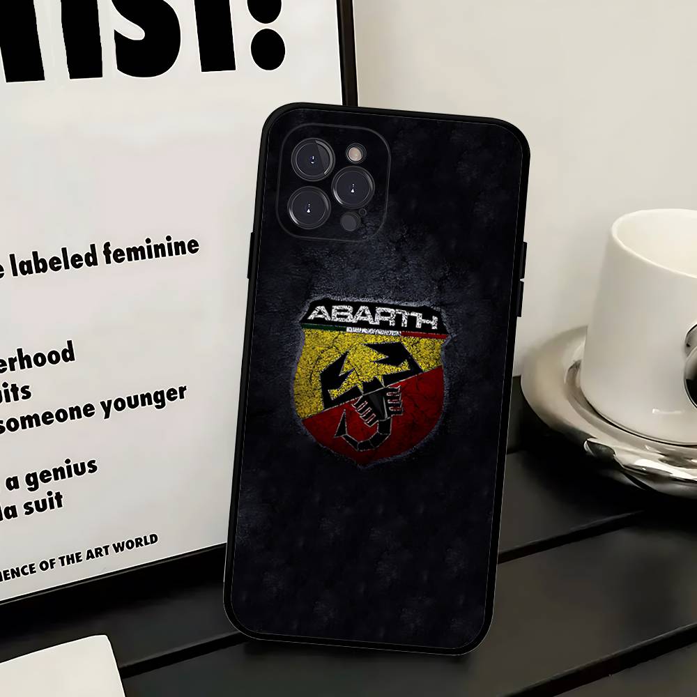 A-AbarthS-S Logo Phone Case For Iphone 17 Air 16 15 14 13 12 11 Pro Max 16 15 14 Plus TPU Soft Case