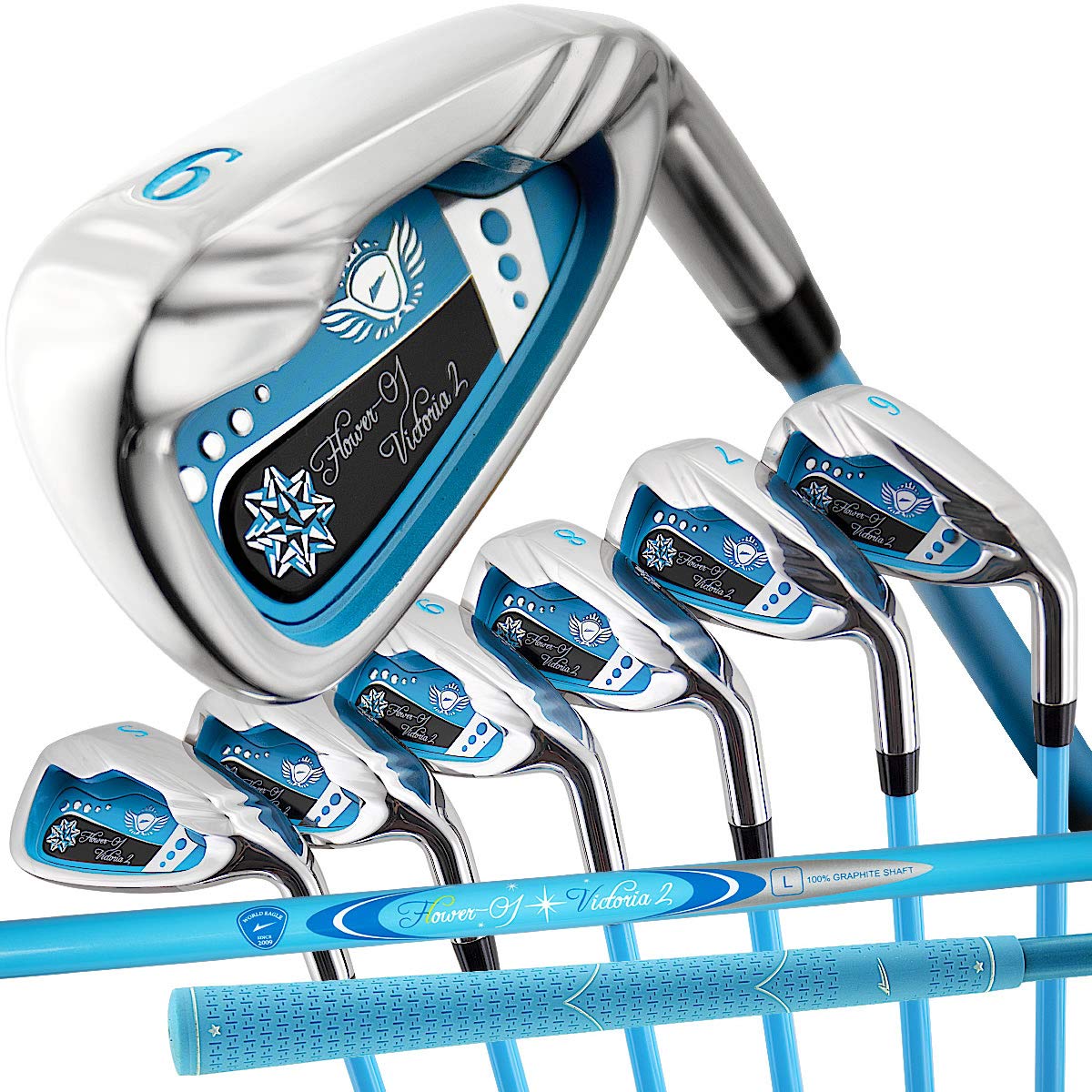 

WORLD EAGLE Irons FL-01V2 A/Blue (6 Clubs) Women s A/Blue