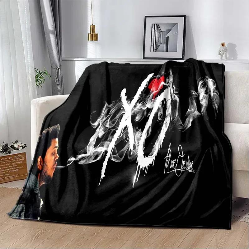 Manta de Franela de Peluche The Weeknd para el Cantante The Weeknd Manta Suave para Sofá Cubierta de Cama Oficina