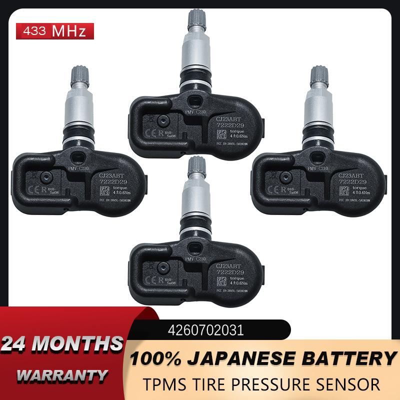 TPMS SENSOR For TOYOTA HILUX HIACE COROLLA CAMRY PRADO PMV-C210 433MHZ 42607-02031 4260702031 42607-02030 42607-30070