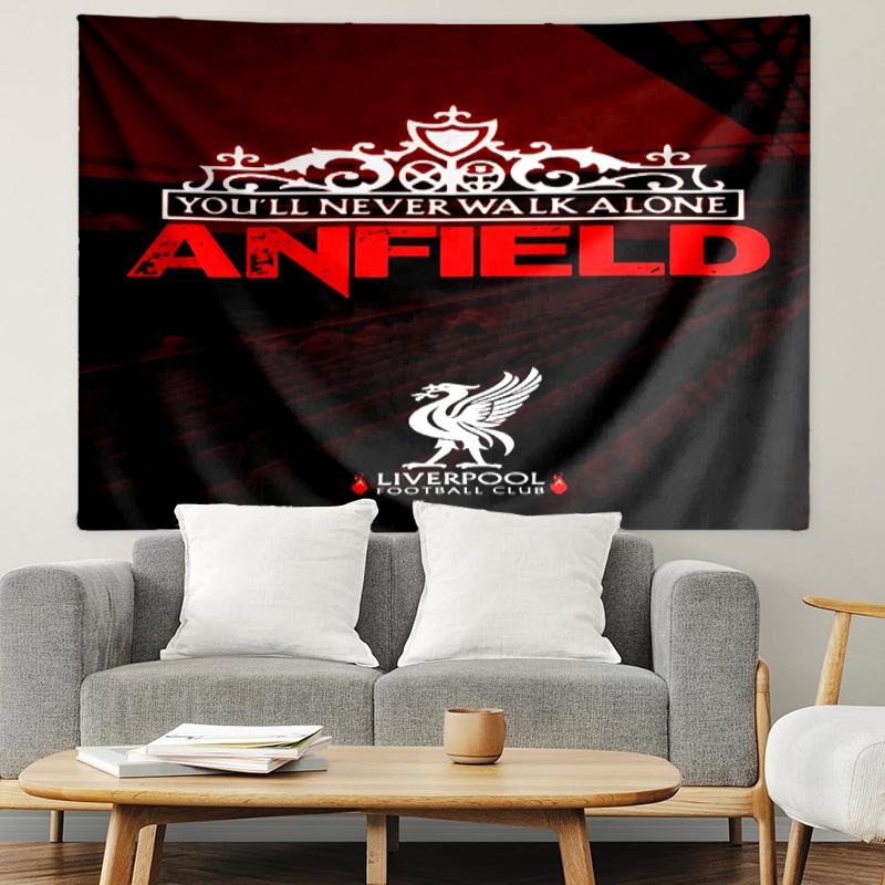 Liverpool F.C Print Tapestry, Lightweight Wall Hanging, for Bedroom, Dorm, Living Room, Home Art Decor - Birthday Christmas Gift for Friends