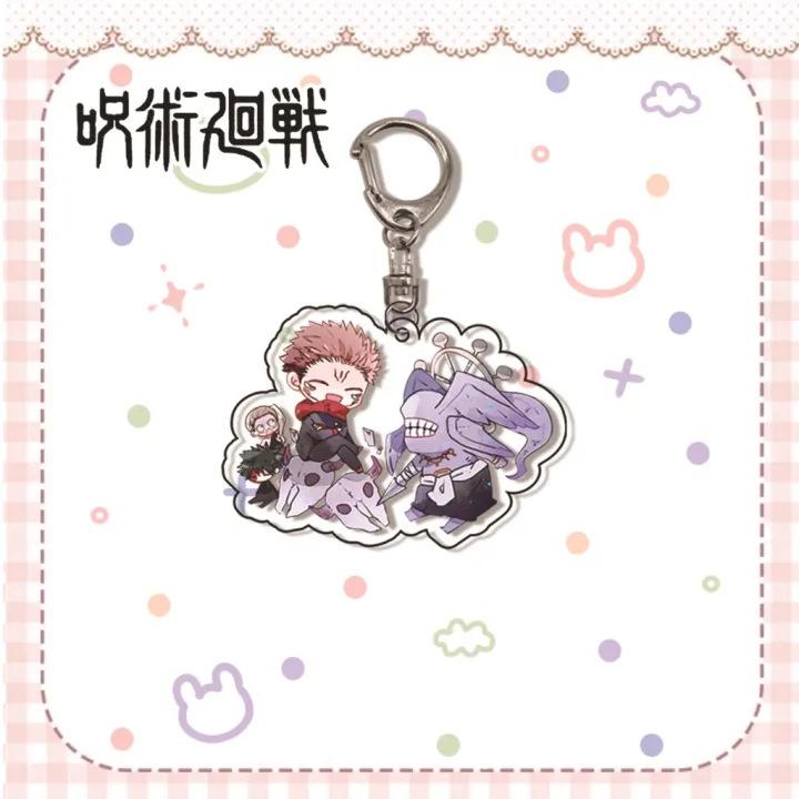 Jujutsu Kaisen Gojo Satoru Itadori Acrylic Keychain 55mm Anime Cosplay Accessory