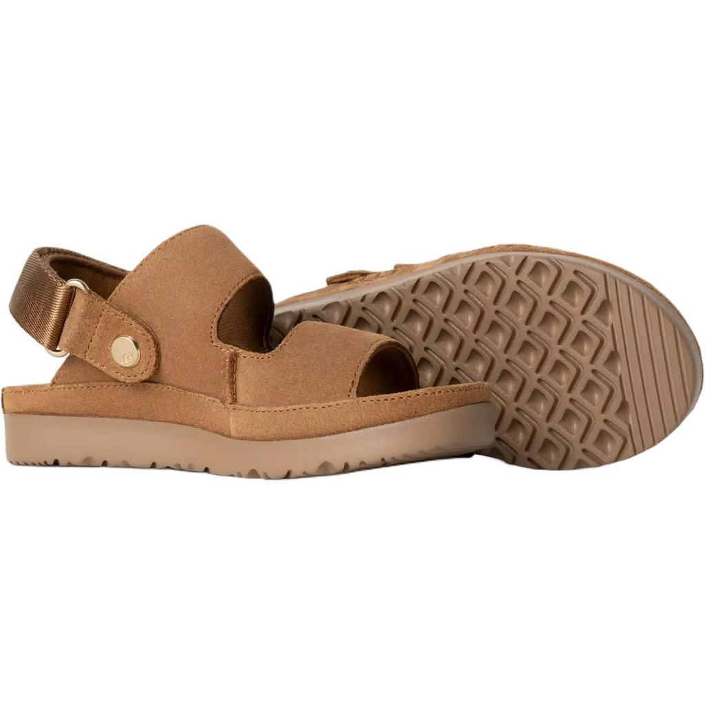 UGG Goldenstar Glide Comfortable Versatile Durable Low-Top Kids Sandals Kids Sandals Brown 1166713K-CHE