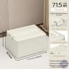 Foldable Plastic Storage Box, Cream Color, 6 Sizes, for Clothes and Home
