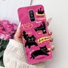 For Samsung Galaxy A6 Plus 2018 Phone Case On Samsung A6+ (2018) A6 A600F A605G Elegant Floral Cat Soft Silicone Clear TPU Cases