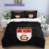 Galatasaray S.K Pattern Bedding Quilt Set  Home Decoration  Gift (1 * duvet cover + 2 * pillowcase  without core)