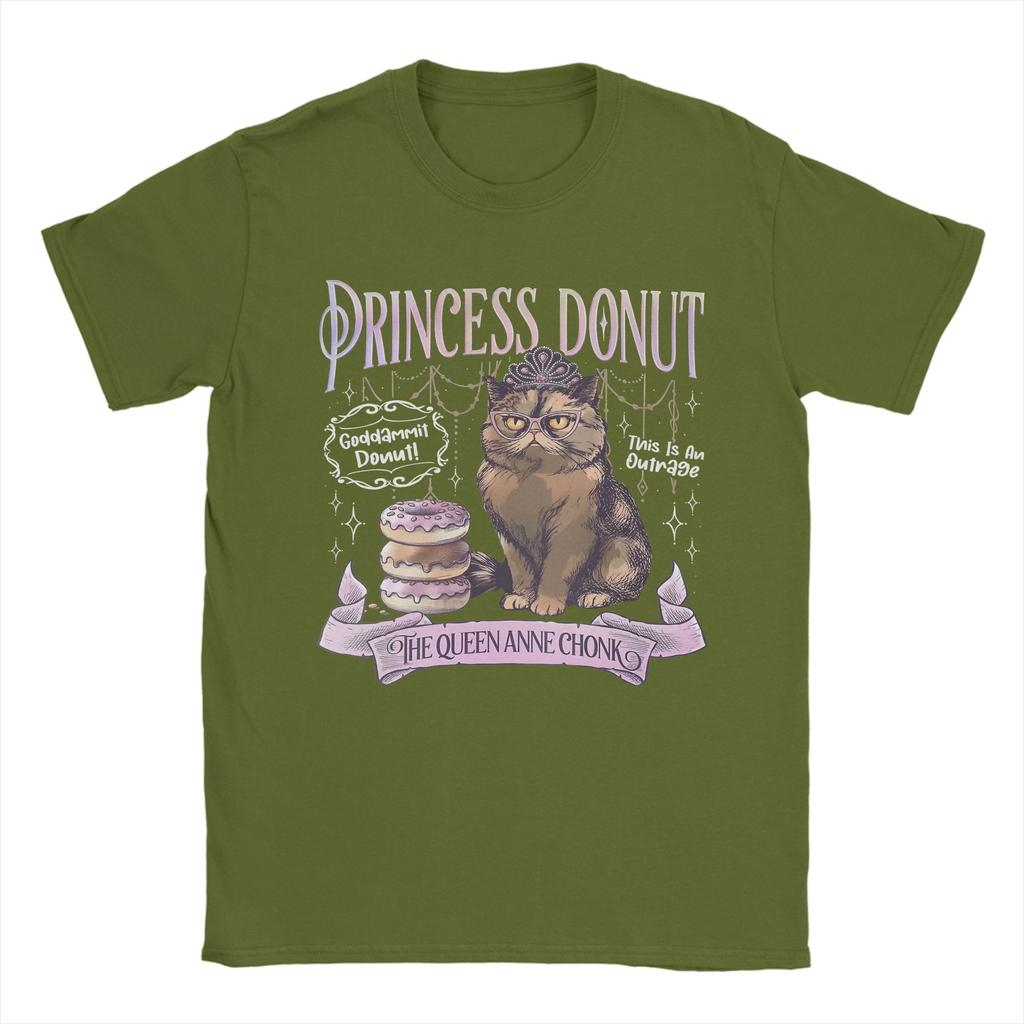 Princess Donut Dungeon Crawler Carl T Shirt for Men Cotton Funny TShirts O Neck Tee Shirt Short Sleeve Tops New Arrival