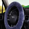 OFLBA Real Fur Car Steering Wheel Cover Auto Australian Sheepskin Steering Wheel Covers Universal Warm
