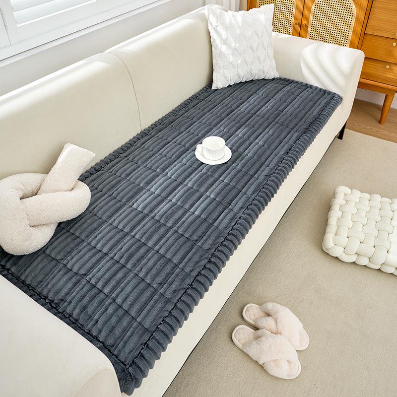 

Роскошная зимняя флисовая нескользящая подушка для дивана и высококачественный плюшевый чехол 40x40