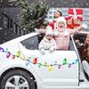 RFM028 Christmas Light Bulbs Magnetic Honeycomb Grid Reflective Stickers for Car, Refrigerator, or Garage Door