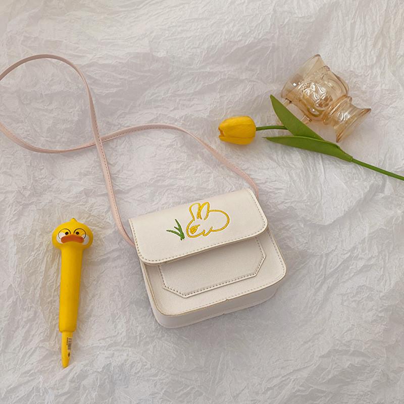 

Очаровательная Мини-сумка-кролик Pu для девочек со стильным и игривым дизайном для детей жемчужина белый