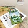 Cute Cartoon Dopamine Knit Crossbody Phone and Coin Bag