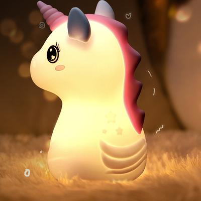 Pat Lamp Silicone Lamp Unicorn 16 Colors Birthday Gift Creative Gift Colorful Atmosphere