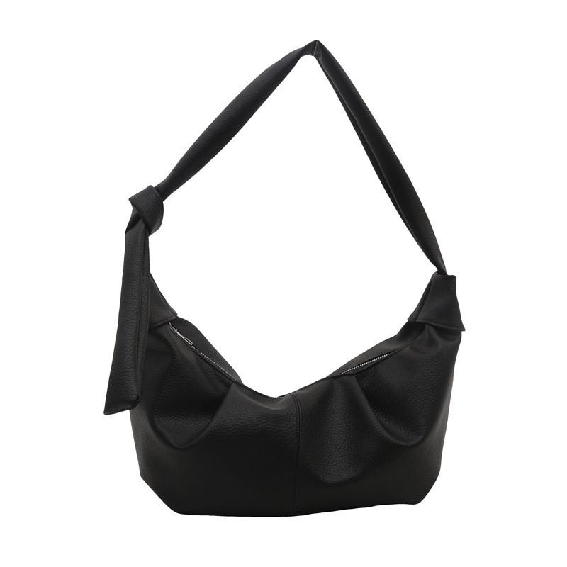 Dumpling Minimalist Modern Bag In Black White And Brown Perfect For Outfits Casual