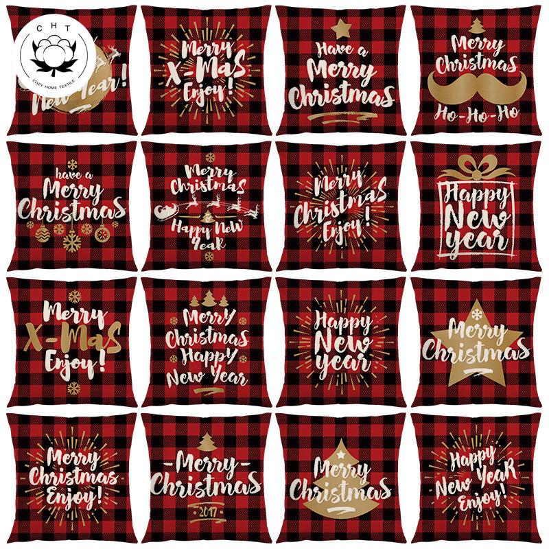 

Рождественский принт наволочка с узором для дома, гостиной, дивана, спальни, украшение, наволочка, автомобильный комплект, наволочка