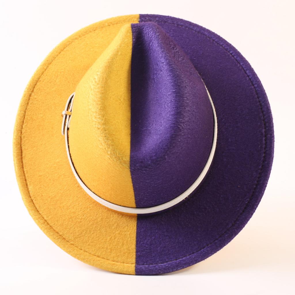 Popular European and American Classic Double-color Wide-brimmed Top Hat Men's and Women's Fashion OL Style Cowboy Hat Jazz Hat