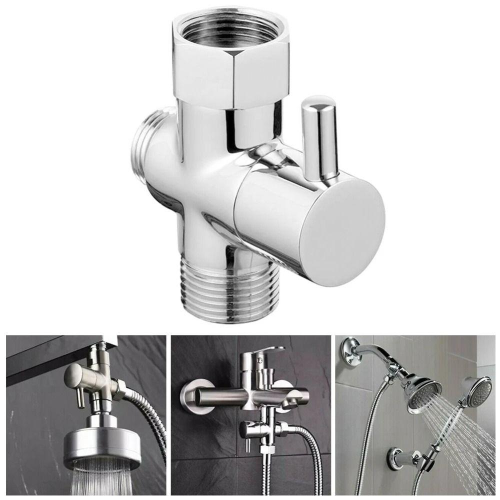 Three Function 3 Way Shower Head Diverter Valve Brass Shower Head Diverter  Home