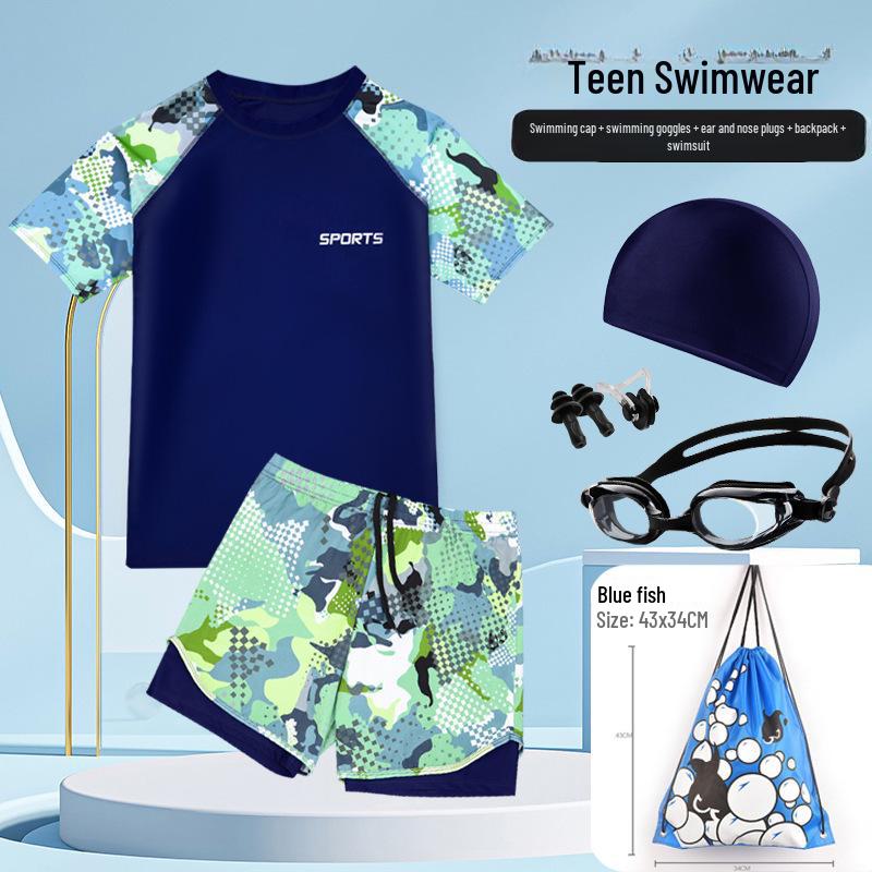 Traje de Baño Dividido de Secado Rápido para Niño - Para Niños y Adolescentes