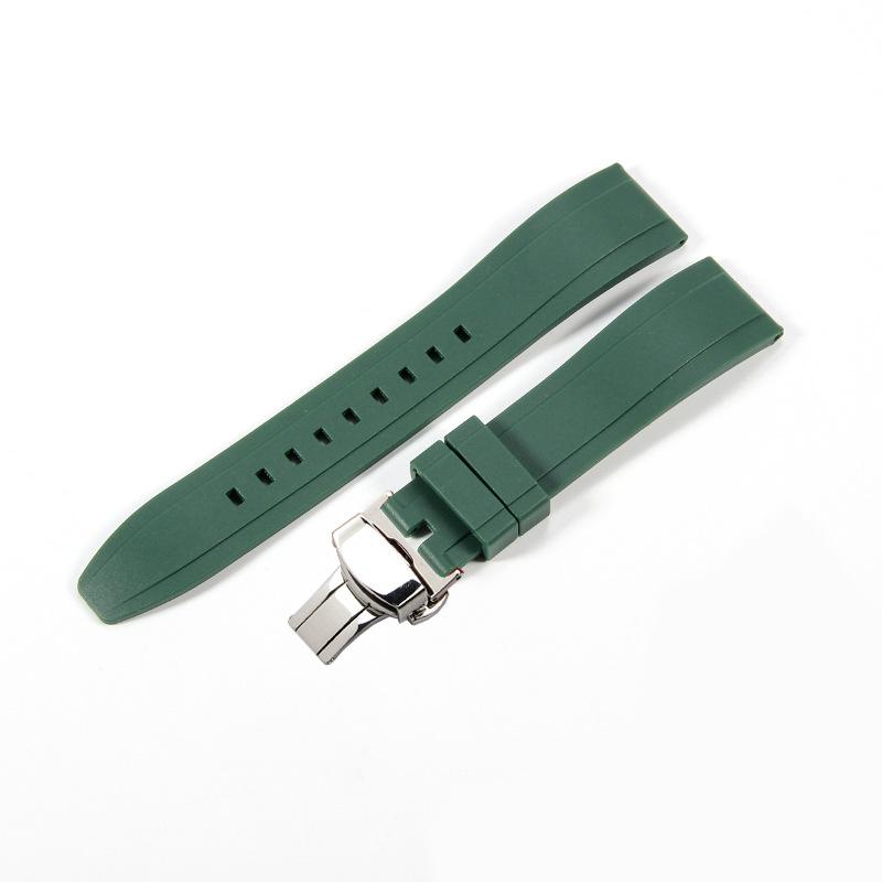 Gumowy Pasek 22mm Pasek z Szybkim Mocowaniem Odpowiedni do Shuttle West Iron Chengmeidu Comcast Seiko Fluorosilikonowy Zegarek
