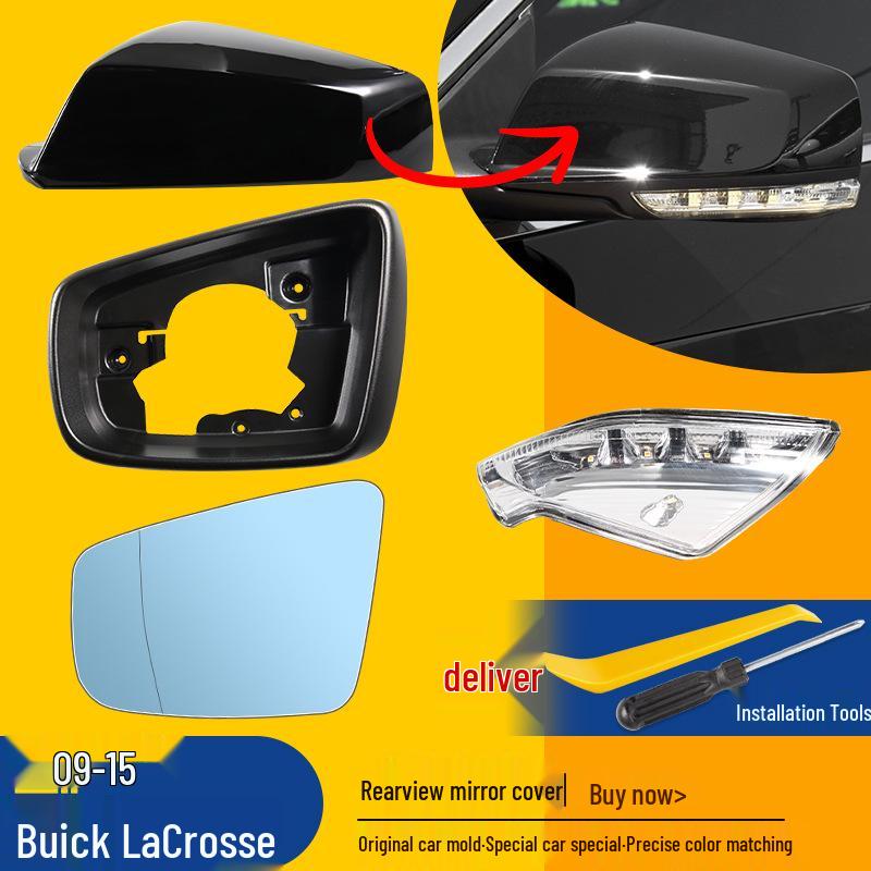 Rearview Mirror Shell with Turn Signal for 09-15 Buick LaCrosse
