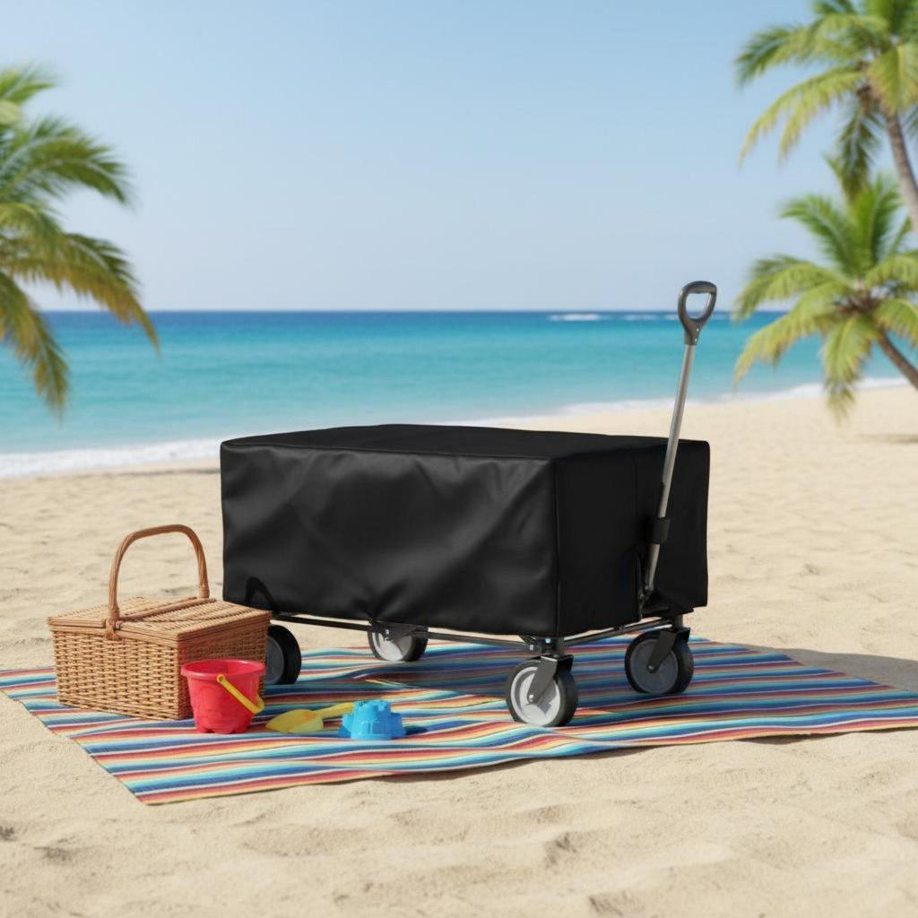 Folding Wagon Cover Dustproof Camping Cart Dust Detachable Foldable 976156cm