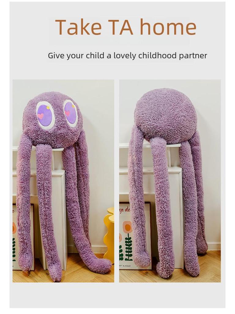 Large Long-Legged Octopus Pillow - Cute and Funny Internet Sensation Plush Toy