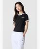LECOQ Women'S Sunday Crop Short Sleeve Tee - Black Qr122Lrs33