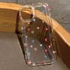 Colorful Pink Purple Love Heart Clear Phone Case For iPhone 17 Pro Max 16 15 14 Pro 13 12 11 XR XS Max 7 8 Plus 17Air 16E Cover