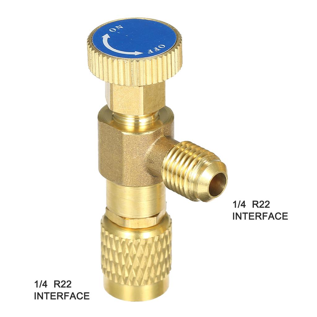 R12 R410 Refrigerant Charging Valve, Conditioning Refrigerant Liquid Valve Copper Control Valves Copper and Valve