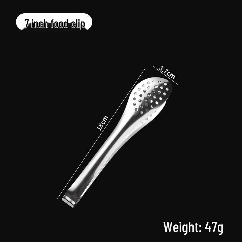 Heavy-Duty 304 Stainless Steel BBQ, Bread & Cake Tongs
