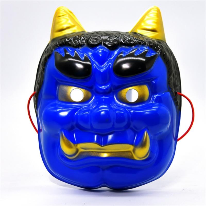Japanische Oni Dekorationsmaske Premium PVC Leicht Bequem Kostümmaske Für Rollenspiel Partys Festivals