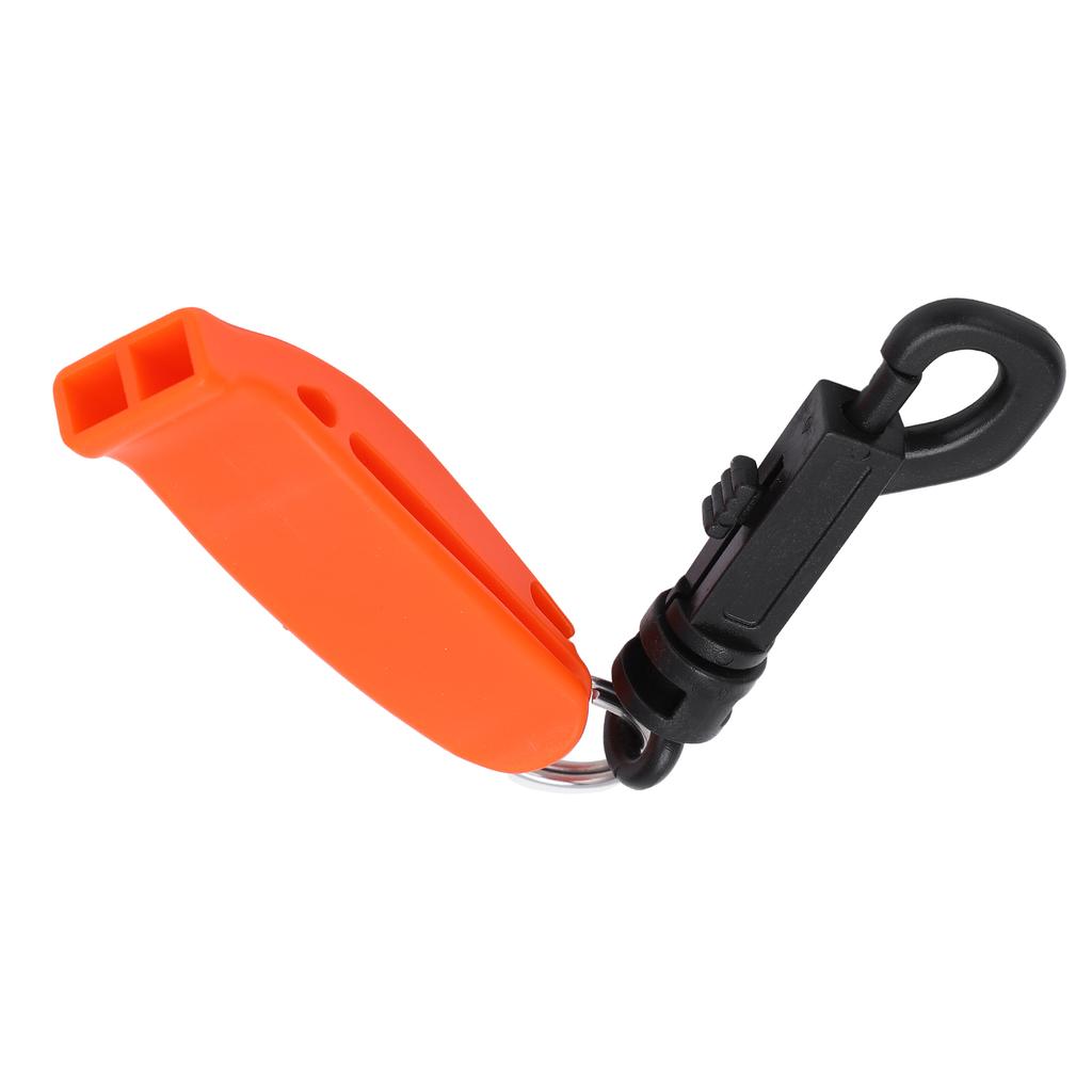 Emergency Whistle Dual Frequency Multifunctional Orange Safety Warning Whistle for Boating Fishing Camping Hiking