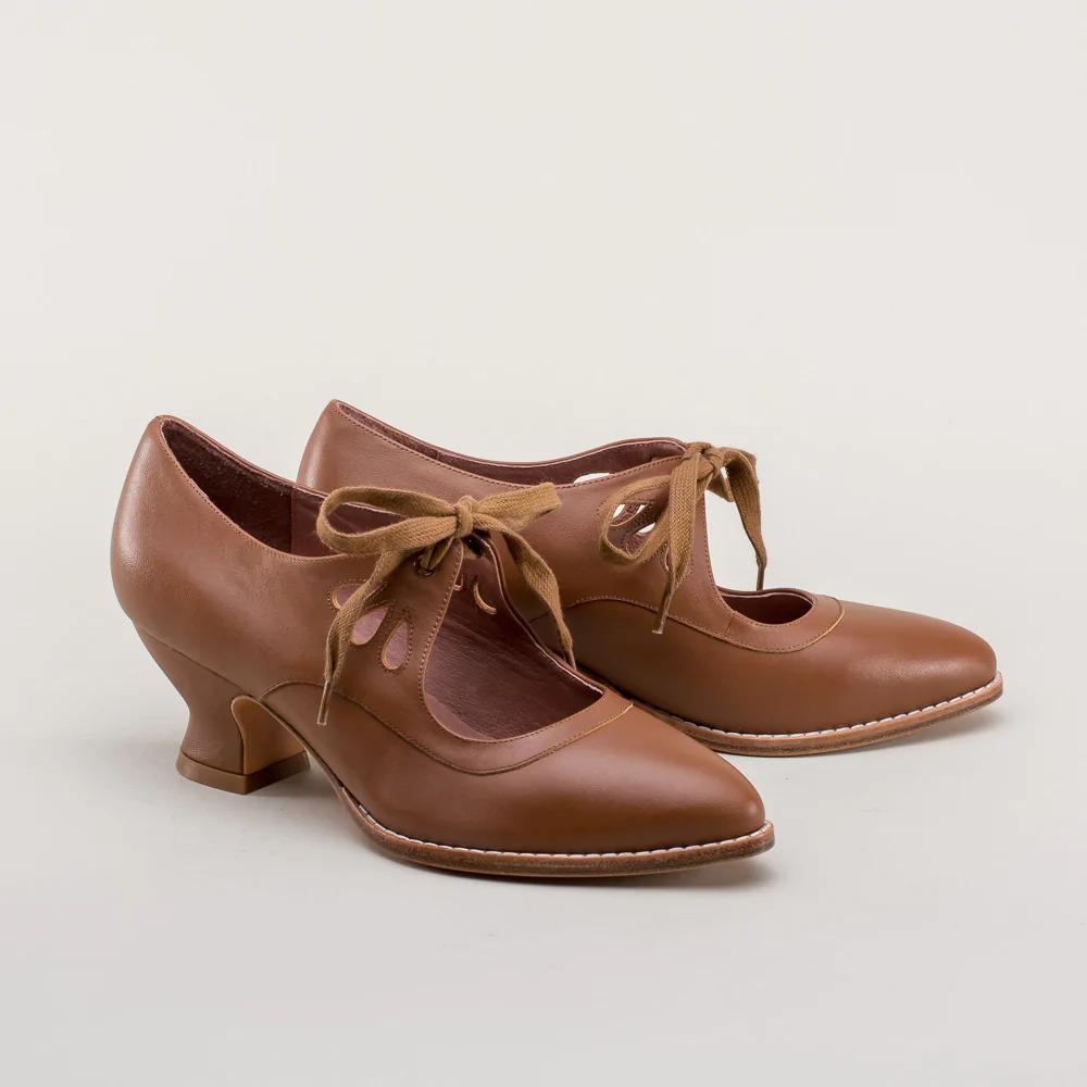 New Hollow Out High Heels Lace Up Plus Size Women's Casual Shoes