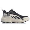 New LINING Butterfly Lite Leather Men's Dad Shoes - White/Black/Dark Blue AGLP069-2