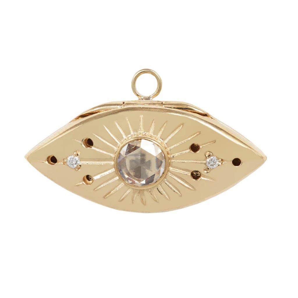 

Retro Style Devil S Eye Necklace, Gold Chain With Diamonds, Craftsmanship, Niche Design, Popular Single Items, Women S Accessories