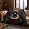 Freemasonry Eye of Providence Evil Eye Nazar Eye of Horus Flannel Blanket Throw Blanket for Bedroom Living Room Bed Travel Gift