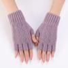 Neuer Herbst- und Winter-Damen-Strick-Woll-Warm-Handgelenk-Schutz mit einem rautenförmigen ausgeschnittenen Finger-Arm-Schutz und einem modischen fingerlosen Ärmel
