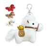 [Kumomi] Horse Keychain Feather Horse Stuffed Toy Approx. 11cm Set of 1 Original Treasure Military Horse Cute Stuffed Animal Horse Charm Decoration