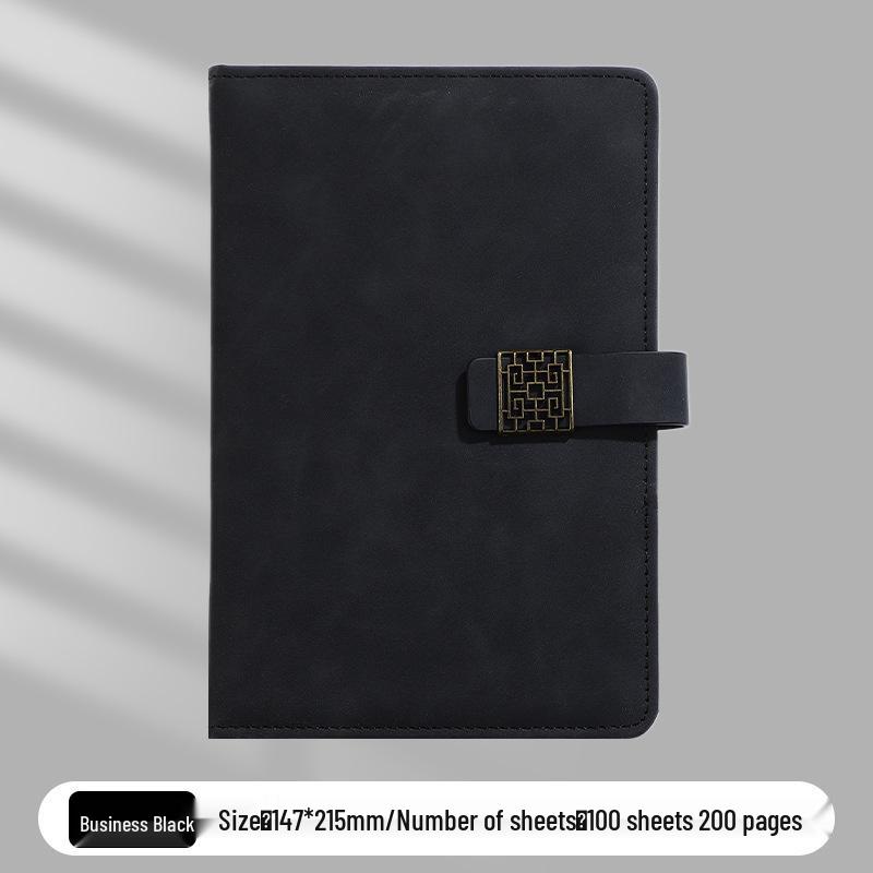 A5 Business Office Snap Button Notebook with Custom LOGO for Meetings
