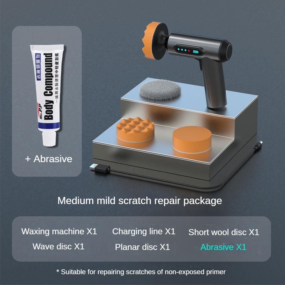 80W Household Digital Display Electric Car Polisher Small Portable Auto Polishing Machine Wireless Waxing Tool