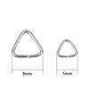 50pcs Triangle Stainless Steel Jump Rings 5mm 8mm PVD Never Fade Split Rings End Bracelet Connectors For Jewelry Necklace Making