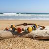 1pc Vintage Bohemian Colorful Ceramic Beaded Bracelet, Handmade Adjustable Length Women'S Bracelet, Suitable for Daily Wear