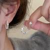 LATS Nouă Tendință Modă Design Unic Elegant Exquis Cercei Formă C Irregular Femei Zircon Petrecere Cadou Premium Angro