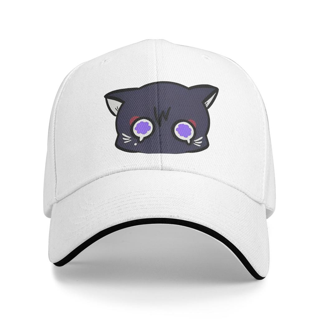Wanderer Cat Neko Cat Long Baseball Cap Popular Genshin Impact Sandwich Caps for Unisex Women Adjustable Dad Hat Outdoor