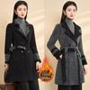 Women's Fashion Lapel Double-sided Wool Blend Mid-Length Coat