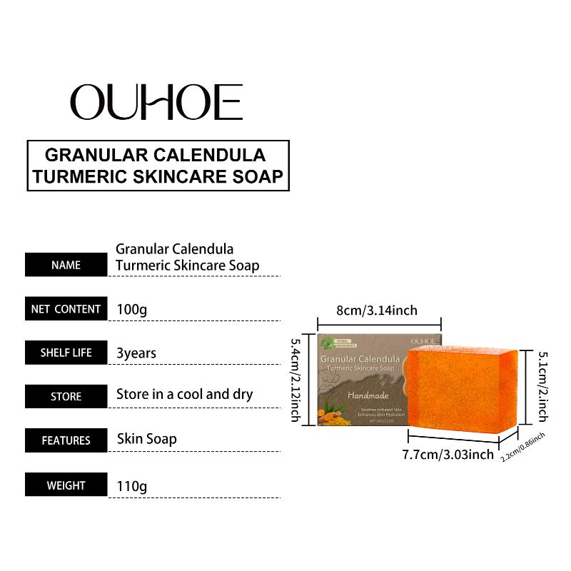 Calendula Turmeric Skincare Soap Gently Cleanses Pores Moisturizes And Nourishes Skin Body Bathing