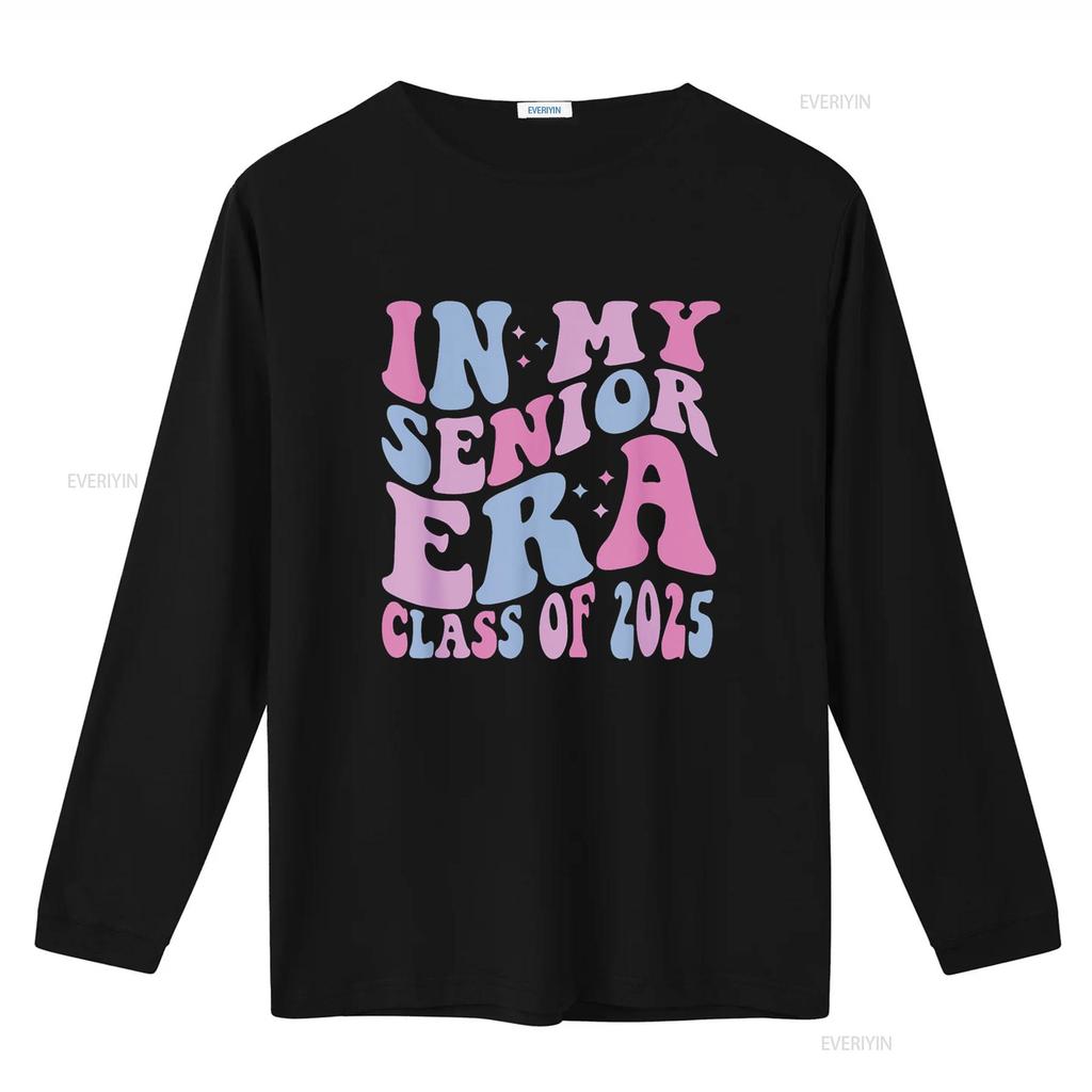 In My Senior Era Class of 2025 T Shirt vintage Washed Comfortable Top For Everyday Wear Slightly Casual fashion Versatile