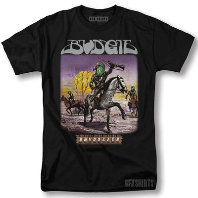 Budgie Camicia Bandoliera Rock Merch Tour Concerti Vntg Maglietta Grafica