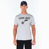 Utah Jazz Team Logo New Era NBA T-Shirt Gray
