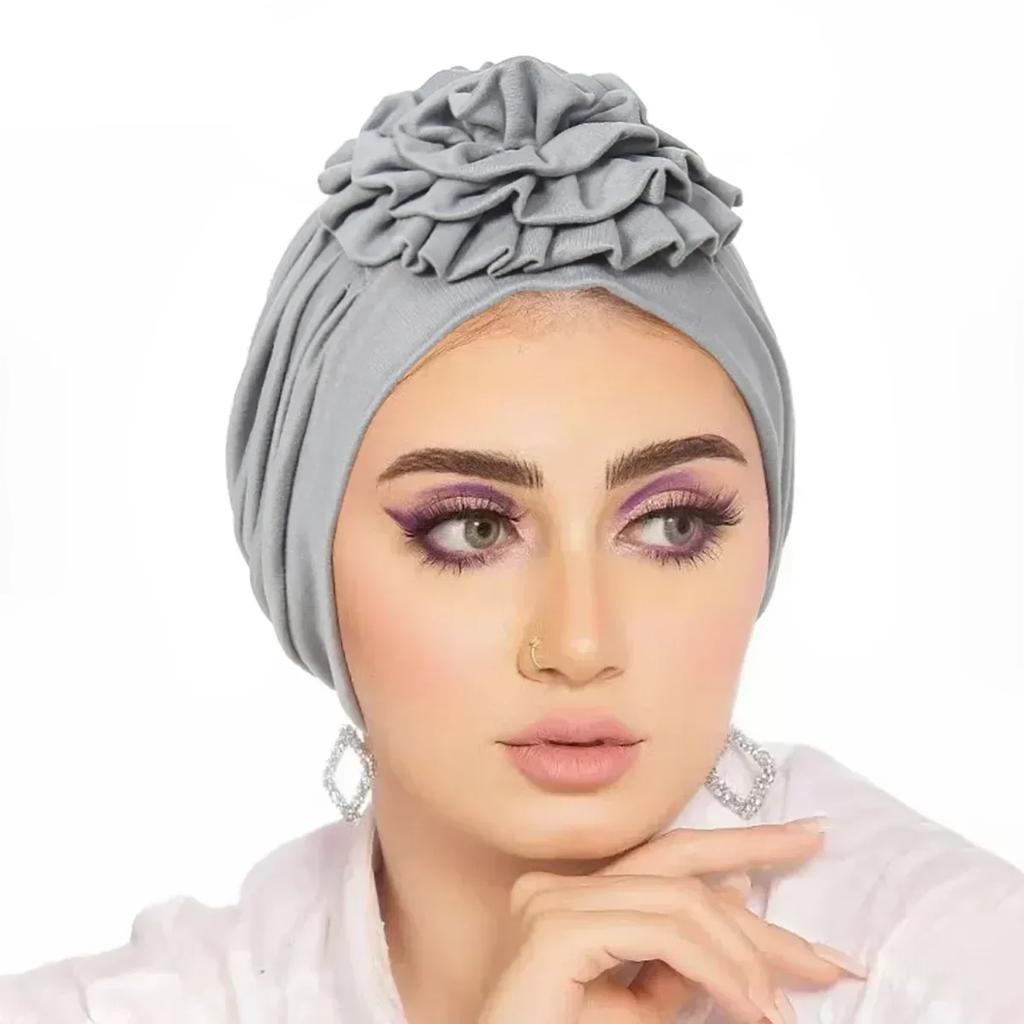 Women Sequin Knotted Turban Indian Hat Muslim Hijab Beanie Bonnet Hair Loss Headscarf Chemo Cap Headwear Bandanas Turbante Mujer
